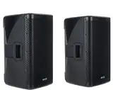 Pronomic C-212 MA Stereo Set - Zwei aktive 2-Wege Boxen - Leistung: 2000 Watt - 12" Woofer + 1,75" Hochtöner - Bluetooth-Empfänger und DSP-Presets - Kunststoff-Gehäuse mit Monitorschräge