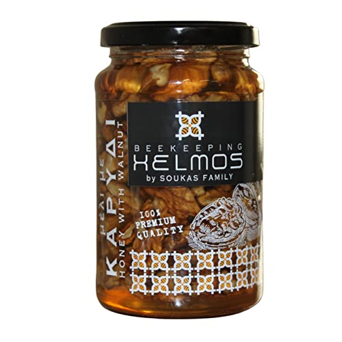 Helmos Griechischer Honig mit Walnüssen, 370 g