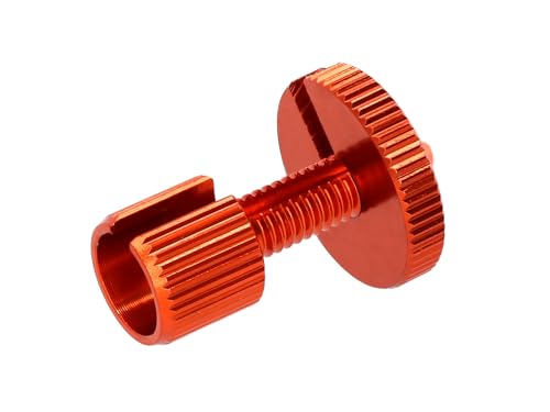 Einstellschraube Orange eloxiert, für Bowdenzug, M6 x 22, geschlitzt - Simson S51, S50, SR50, Schwalbe KR51, SR4