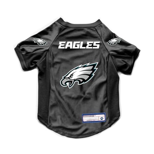 Littlearth NFL Philadelphia Eagles Stretch-Haustier-Trikot, Team-Farbe, Größe M