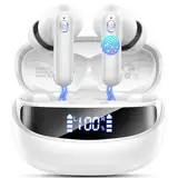 Bluetooth Kopfhörer, Kopfhörer Kabellos Bluetooth 5.4 HiFi Stereo, In Ear Kopfhörer mit LED-Anzeige, Kabellose Kopfhörer 50 Std Spielzeit mit 4 ENC Noise Cancelling Mics, IP7 Wasserdicht Ohrhörer