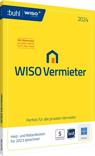 WISO Vermieter 2024 - Neben- und Heizkostenabrechnung für das Jahr 2023 korrekt abrechnen | Box inkl. CD