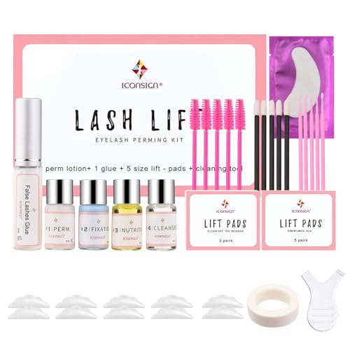 Amself Wimpernlifting Set Lash Lifting Set Wimpern Perm Kit Professionell Semi-Permanent Wimpern-Dauerwellen-Welle für DIY Salon