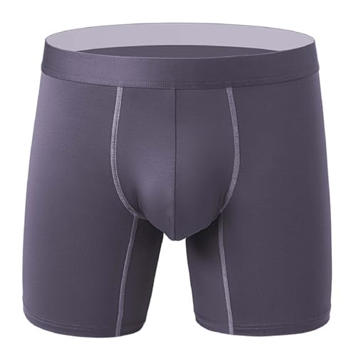 WKAYsIV Maler T Shirt für Herren, nahtlos, atmungsaktiv, mittlere Taille, Boxershorts, Jungen-Boxershorts mit Boxershorts Klassisch Herren (Purple, XXL)