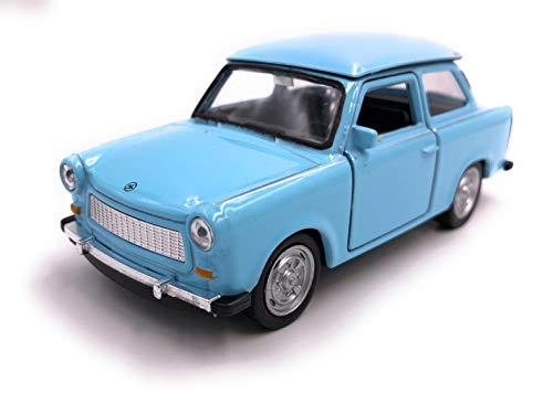 H-Customs Trabant Trabi Modellauto Auto Lizenzprodukt 1:34-1:39 Blau