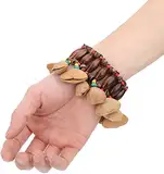 Alnicov African Tribal Style Nuts Shell Bracelet Handbell for Djembe African Drum Conga Percussion Accessories