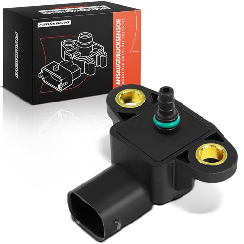 Frankberg Ladedruck Sensor 4-Polig Kompatibel mit C-Klasse W204 C200 C350 C220 C300 C320 2.1L-3.0L 2007-2014 E-Klasse W212 E350 E300 3.0L 2009-2016 Replace# 68066040AA