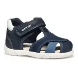 Geox B ZAPITO Boy Sandal, Navy/White, 26 EU