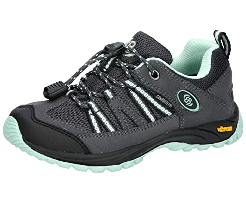 Brütting Ohio Low Trekking-& Wanderhalbschuhe, anthrazit/mintgrün, 28 EU