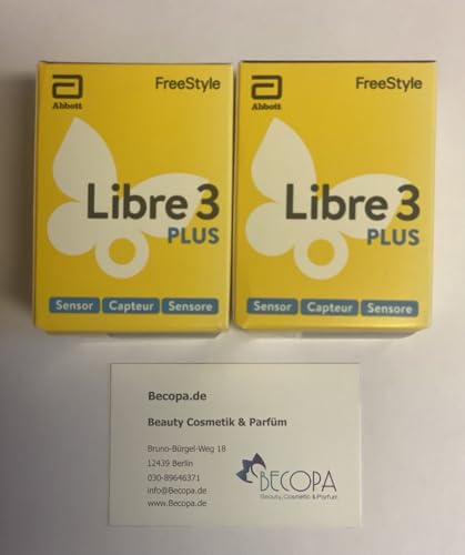 Abbott FreeStyle Libre 3 Plus Sensor, Glukose-Messsystem, 15 Tage Tragedauer, 3er-Pack