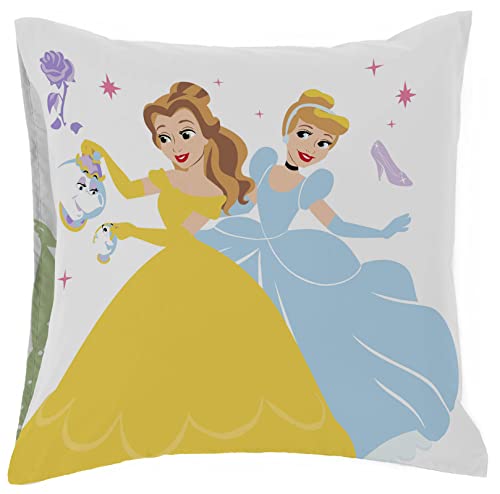 Jay Franco Disney Prinzessin Heart of Gold 100% Baumwolle Kissenbezug 80x80 cm