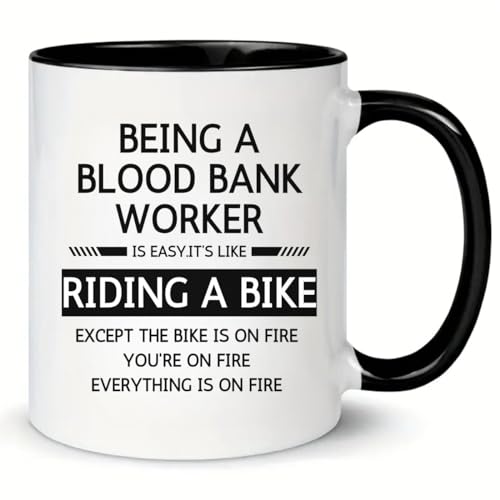 DPgUfPV Blutbank-Arbeiter-Tasse, Blutbank-Arbeiter-Geschenke, Kaffeetasse, Geburtstags- und Weihnachtsgeschenke