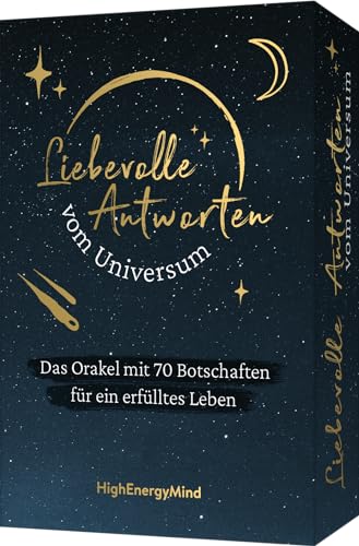 Liebevolle Antworten vom Universum: Das Orakel mit 70 Botschaften für ein erfülltes Leben. Schönes Geschenk zu Geburtstag, Weihnachten, Ostern. Instakanal dasgesetzderanziehung