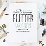 Reisetagebuch für die Flitterwochen, 108 Seiten, Hochzeitsgeschenk für Braut und Bräutigam, günstig, Reise, Tagebuch