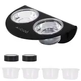 AIICIOO Magnetic Reptile Feeding Cup Gecko Feeder mit 6 Futtertassen Untertassen Schalen Eidechsen Spinnen Geckos Chamäleons Mais Schlangen Tausendfüßler Käfer Gelee Regenwürmer