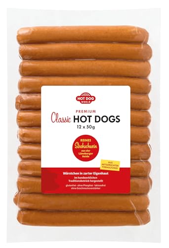 HOT DOG WORLD - Hot Dog Würstchen 12 x 50 g (CLASSIC)