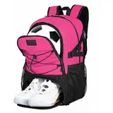 Goloni Fußball-Rucksack, Basketball-Rucksack mit Ballfach und Schuhfach, Rucksack für Basketball, Fußball, Volleyball, Schwimmen, Fitnessstudio, Reisen