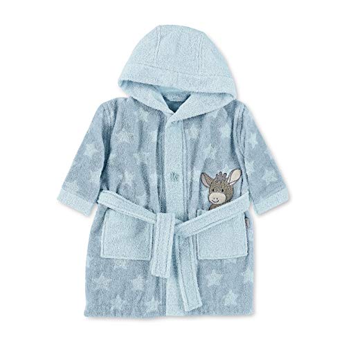 Sterntaler Unisex Baby Hut Bathrobe, Mittelblau, 86-92