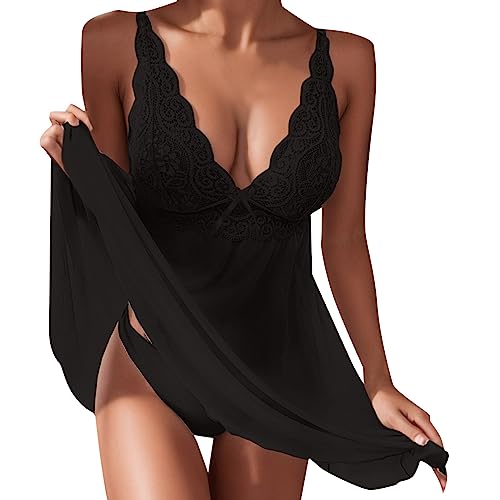 Dessous Set reizwäsche, sexy Dessous Damen, Lingerie Set Angebote des Tages Heute Negligee Damen sexy reizwäsche Shorts Herren unterwäsche Babydoll top y2k