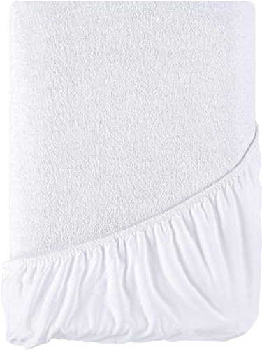 Utopia Bedding Matratzenschoner 90 x 200 x 30 cm Wasserdicht, Oeko-TEX Zertifiziert Matratzenauflage Atmungsaktive, Matratzenschutz, Rundum Elastisch