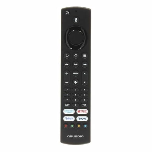LUTH Premium Profi Parts Kompatibel mit Grundig Fernbedienung mit Sprachsteuerung Ald187R-4 für Fernseher Tv