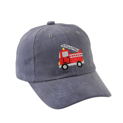 Trucker Cap Kinder Jungen Kappe Junge Basecap Jungs Traktor Caps Kleinkinder Sommer Trucker-Cap Bagger Feuerwehrauto Cap Kids Mädchen Baseballcap Cappy Sommerhut ab 2 3 4 5 6 Jahre