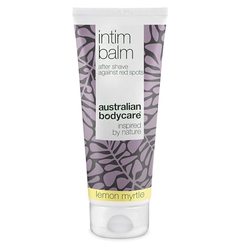 Australian Bodycare Intim Balm 100ml | Teebamöl + Lemon Myrtle | Aftershave nach der Intimrasur | Gegen Eingewachsene Haare, rote Pickel, Rasurbrand nach Haarentfernung