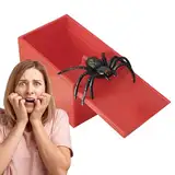 Spider-Prank-Box, Spider-Box-Streich,Lustige Streichbox, gruselige Spielzeuge, praktische Witze | Streichset, einfacher Aufbau, originelles Spielzeug für Halloween, Jungenpartys, Weihnachtsvergnügunge