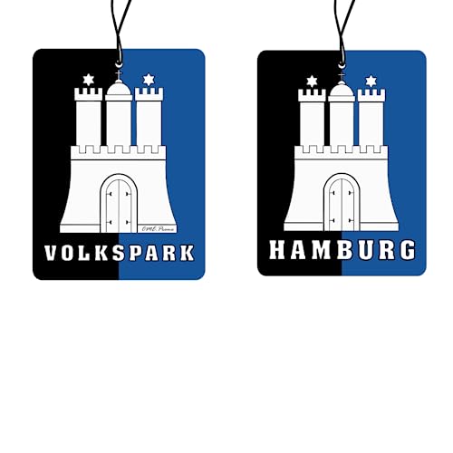 2x Hamburg Volkspark Duftbaum Auto, Auto Duftspender, Duftbaum Auto tuning, car air freshener, Duftanhänger Auto, Duftbaum Set Auto