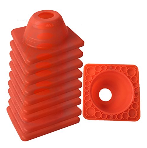 10 Stück ES-Team UVLKM101- Fahrschul Pylonen, Fahrtraining, Motorrad nur 4,5 cm Hoch