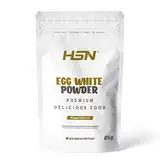 HSN Egg Albumin | 100% dehydriertes Eiweißpulver | Natürliches Protein | Fettfrei, Cholesterinfrei, Vegetarisch, Glutenfrei, Laktosefrei, Natürliches Aroma, 2Kg