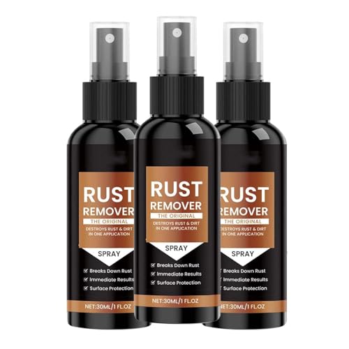 Rostentferner-Spray, zerstört Rost und Schmutz in einer Anwendung, Rostentferner für Metall, Anti-Rost-Ausbügelspray, Eisen-Dekontamination, für Metall, Werkzeuge, Autos (3)