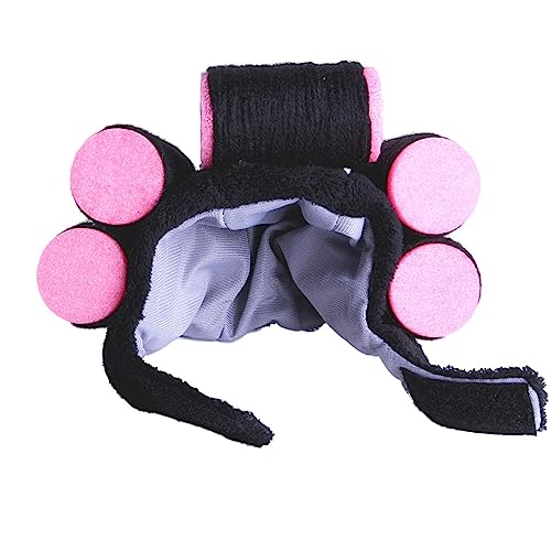 Pjeghbvop Lustiger Hut Lockenwickler Vermieter-Kostüm Geburtstag Haustier Cosplay Zubehör Haustier Kleidung Verstellbarer Aufkleber