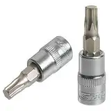 KS Tools Schraubendreher-Stecknuss TORX®, 1/4 Zoll, L 37 mm – T25 – ULTIMATE® – Chrom-Vanadium – matt verchromt