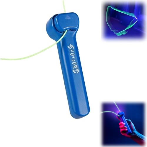 Loop Lasso String Shooter Toy, Glow in the Dark, Rope Launcher with Electric Rope Thruster, Safe Fun Decompression Toy, Gift Holidays, Christmas Stockings Stuffer for Childre