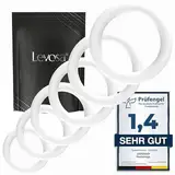 Levosa® Penisring Set [Härtere Erektionen & mehr Ausdauer] - 6 dehnbare Cockringe, Penisringe, Hodenringe für Männer - Sex Spielzeug für Paare - Marke aus Hamburg