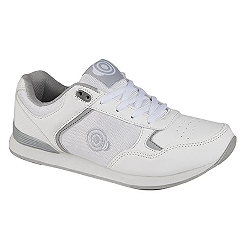 Dek Kitty Damen Schnürschuh Bowlingschuhe / Sportschuhe, Weiß, Grau, White, 40 EU