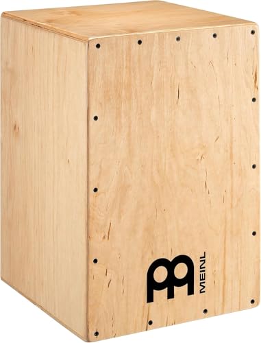 Meinl Percussion Headliner Cajon Instrument - Kompakte Trommelkiste mit Snare und Bass Sound - Schlagfläche Baltische Birke (HCAJ100NT)