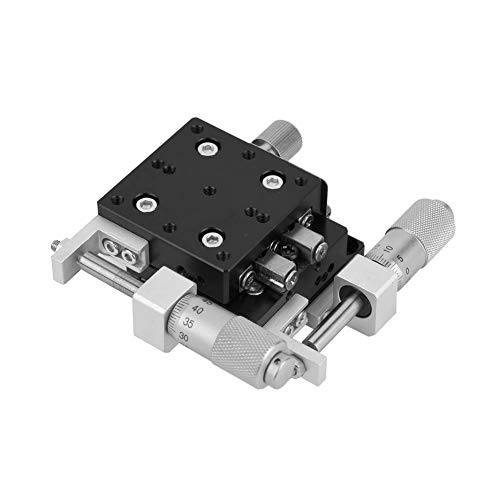Lineartisch, XY-Achsen 40x40 mm LY40-CM-Tisch Linearkugelstangen Präzisions-Plattform mit manueller Verschiebung Geeignet für Labor-Präzisionsinspektionen, manuelle Linearstufen
