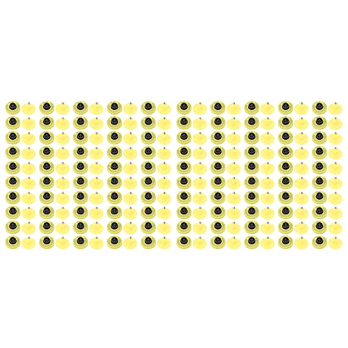 100 Stücke Tier elektronische Ohrhörer 134.2 kHz für Viehmanagement TPU PA Material ID -Tags für Schweine Kühe Pferde Farm Ranch verwenden professionelle Scaning