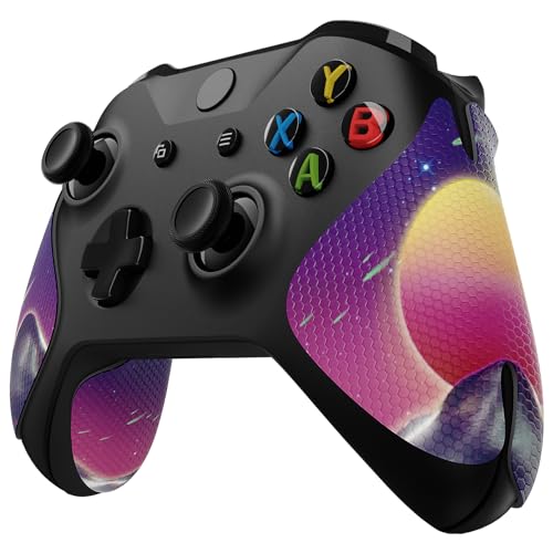 eXtremeRate Anti-Rutsche Grips Griffpolster für Xbox One S&X, Soft Rubber Aufkleber Skin für Xbox One Controller, professionelle strukturierte Gummipads für Xbox One&Xbox One S/X Controller-Cyberpunk