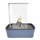 Dopsyesn Vogeldusche Wellensittich, Automatische papageiens-Badewanne Mit Dusche, Haustierbadewanne Zirkulierende Wasserdusche, Zirkulierendes Wasserbad, papageiens-Zirkulationsdusche Vogelbrunnen