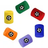 6 Stück Kinder Sport Armbänder Bunte Baumwoll Schweißband für Handgelenk, Bunte Handgelenk Schweißbänder Absorbierende Wristbands für Fußball Basketball Tennis Gymnastik Golf Running Training