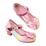 JerrisApparel Prinzessin Schuhe Mädchen Karneval Party Hochzeit Mary Janes (27 EU, Regenbogen)