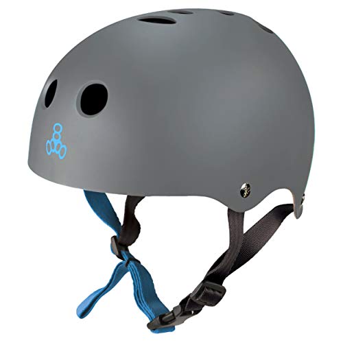 Triple Eight Sweatsaver Halo Water Helmet for Wakeboarding and Waterskiing Wasserski Helm, Karbongummi, L