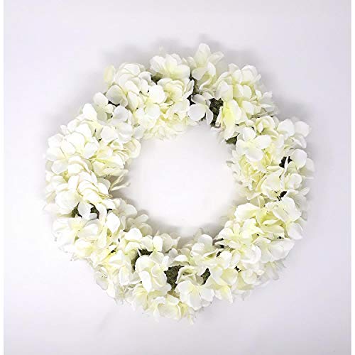 CREAFLOR HOME Hortensienkranz Türkranz Tischkranz ca. 36-38 cm Creme