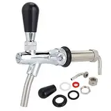 DEWIN Einstellbarer Bierhahn, G5/8 Zoll Gewinde Langschaft Einstellbarer Fassbierhahn Zapfhahn Spender Weinwerkzeuge Home Brewing Zubehör