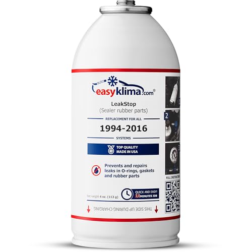 auto easy klima EasyKlima LeakStop Air Con Leak Repair - Ungiftige Versiegelung für Gummiteile - Leckagen Schnell Stoppen - Verwendung vor Klimaanlagen-Regas-Kit