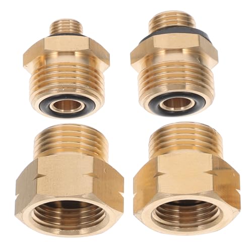 BCOATH 4er Set Gasadapter Für Gasbefüllung Langlebiger Gaskonverter Für Campingausrüstung Und Outdoorkochen EU Standard Passend Für Gasgrills Und Heizgeräte