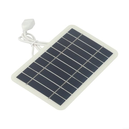 5W 5V Tragbares Solarpanel USB Ladegerät IP65 Wasserdicht Outdoor Powerbank für Camping Wandern Handy MP3 PC Aufladen Schwarz 157 x 94 mm